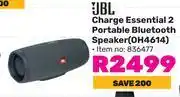 Game JBL Charge Essential 2 Portable Bluetooth Speaker OH4614 836477 offer