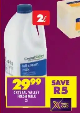 Shoprite Crystal Valley Fresh Milk offer