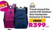 Game Outdoor Gear Travel Around The World With Outdoor Gear Backpacks offer