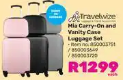 Game Travelwize Mia carry On & Vanity Case Luggage Set 850003751/850003649/850003720 offer