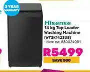 Game Hisense 14Kg Top Loader Washing Machine WT3K1423UB 850024081 offer
