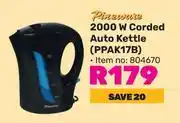Game Pineware 2000W Corded Auto Kettle PPAK17B 804670 offer