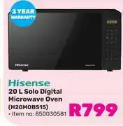 Game Hisense 20L Solo Digital Microwave Oven H20MOBS15 850030581 offer