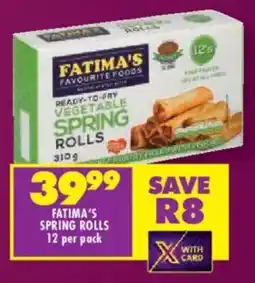 Shoprite Fatima's spring rolls offer