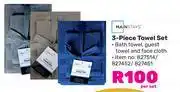 Game Mainstays 3 Piece Towel Set 827514/827452/827451 offer