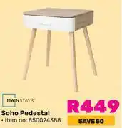 Game Mainstays Soho Pedestal 850034388 offer