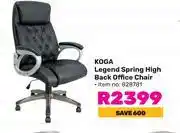 Game Koga Legend Spring High Back Office 828781 offer