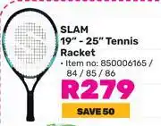 Game Slam 19-25 Tennis Racket 850006165/84/85/86 offer