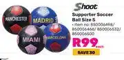Game Shoot Supporter Soccer Ball Size 5 850006498/850006468/850006532/850006500 offer
