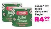 Game Econo 1 Ply Toilet Tissue Roll Single offer