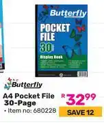 Game Butterfly A4 Pocket File 30 Page 680228 offer