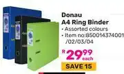 Game Doanu A4 Ring Binder 850014374001/02/03/04 offer