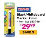 Game Penflex Black Whiteboard Marker 2mm 683946 offer