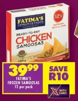Shoprite Fatima's frozen samoosas offer