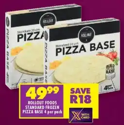 Shoprite Rollout foods standard frozen pizza base offer
