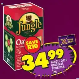 Shoprite Jungle oats original porridge offer