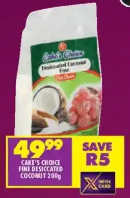 Shoprite Cake's choice fine desiccated coconut 200g offer