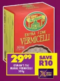 Shoprite Osman's taj mahal vermicelli offer