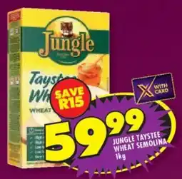 Shoprite Jungle taystee wheat semolina offer