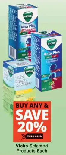 Checkers Vicks Selected Products offer