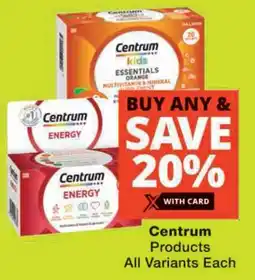 Checkers Centrum Products All Variants offer