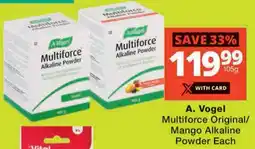 Checkers A. Vogel Multiforce Original/ Mango Alkaline Powder offer