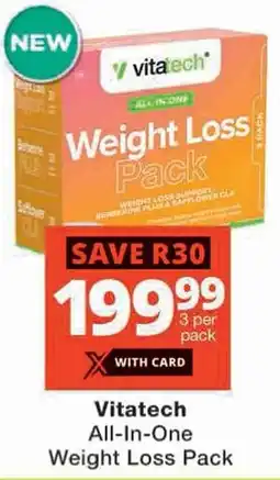 Checkers Vitatech All-In-One Weight Loss Pack offer