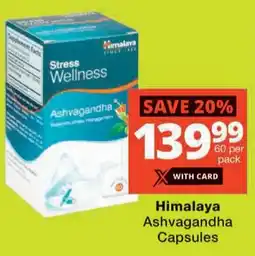 Checkers Himalaya Ashvagandha Capsules offer