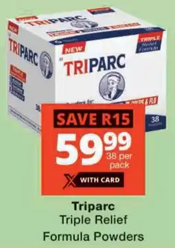 Checkers Triparc Triple Relief Formula Powders offer