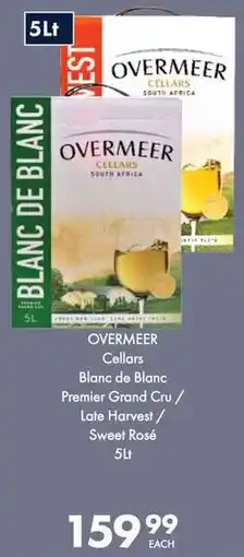 President Hyper Overmeer Cellars Blanc de Blanc Premier Grand Cru/ Late Harvest/ Sweet Rosé offer