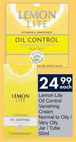 President Hyper Lemon Lite Oil Control Vanishing Cream Normal to Oily/ Very Oily Jar/ Tube offer