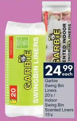 President Hyper Garbie Swing Bin Liners/ Indoor Swing Bin Scented Liners offer