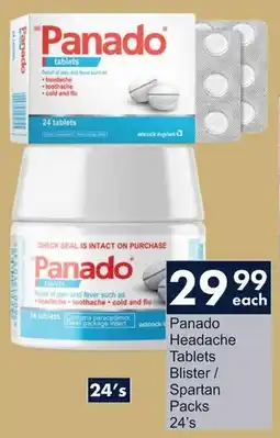 President Hyper Panado Headache Tablets Blister/ Spartan Packs offer
