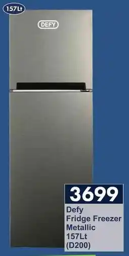 President Hyper Defy Fridge Freezer Metallic offer