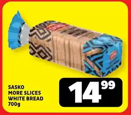 Usave Sasko more slices white bread offer