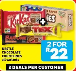 Usave Nestlé chocolate countlines offer