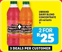Usave Ubrand dairy blend concentrate offer
