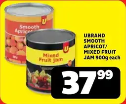 Usave Ubrand smooth apricot/ mixed fruit jam offer