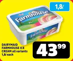 Usave Dairymaid farmhouse ice cream offer