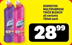 Usave Domestos multipurpose thick bleach offer