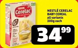 Usave Nestlé cerelac baby cereal offer