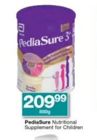 Checkers PediaSure Nutritional Supplement for Children 850g offer