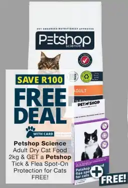 Checkers Petshop Science Adult Dry Cat Food offer