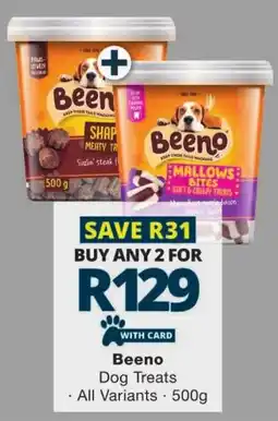 Checkers Beeno Dog Treats offer