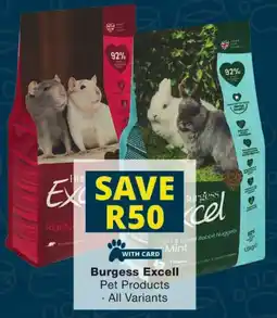 Checkers Burgess Excell Pet Products offer
