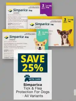 Checkers Simparica Tick & Flea Protection For Dogs offer