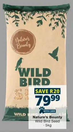 Checkers Nature's Bounty Wild Bird Seed offer
