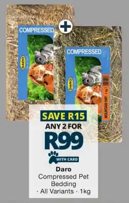 Checkers Daro Compressed Pet Bedding offer