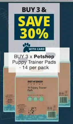 Checkers Petshop Puppy Trainer Pads offer