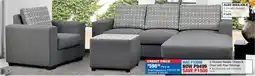OK Furniture 2-Division Natalia Chaise & Chair with Free Ottoman offer